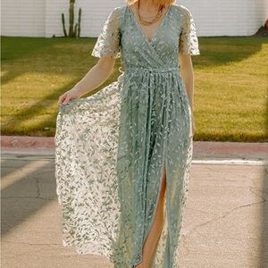 NWT Baltic Born Marseille Embossed Maxi Dress